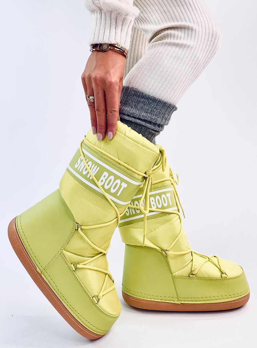 Winterstiefeletten SNOW BOOTS HIGH Neon Yellow