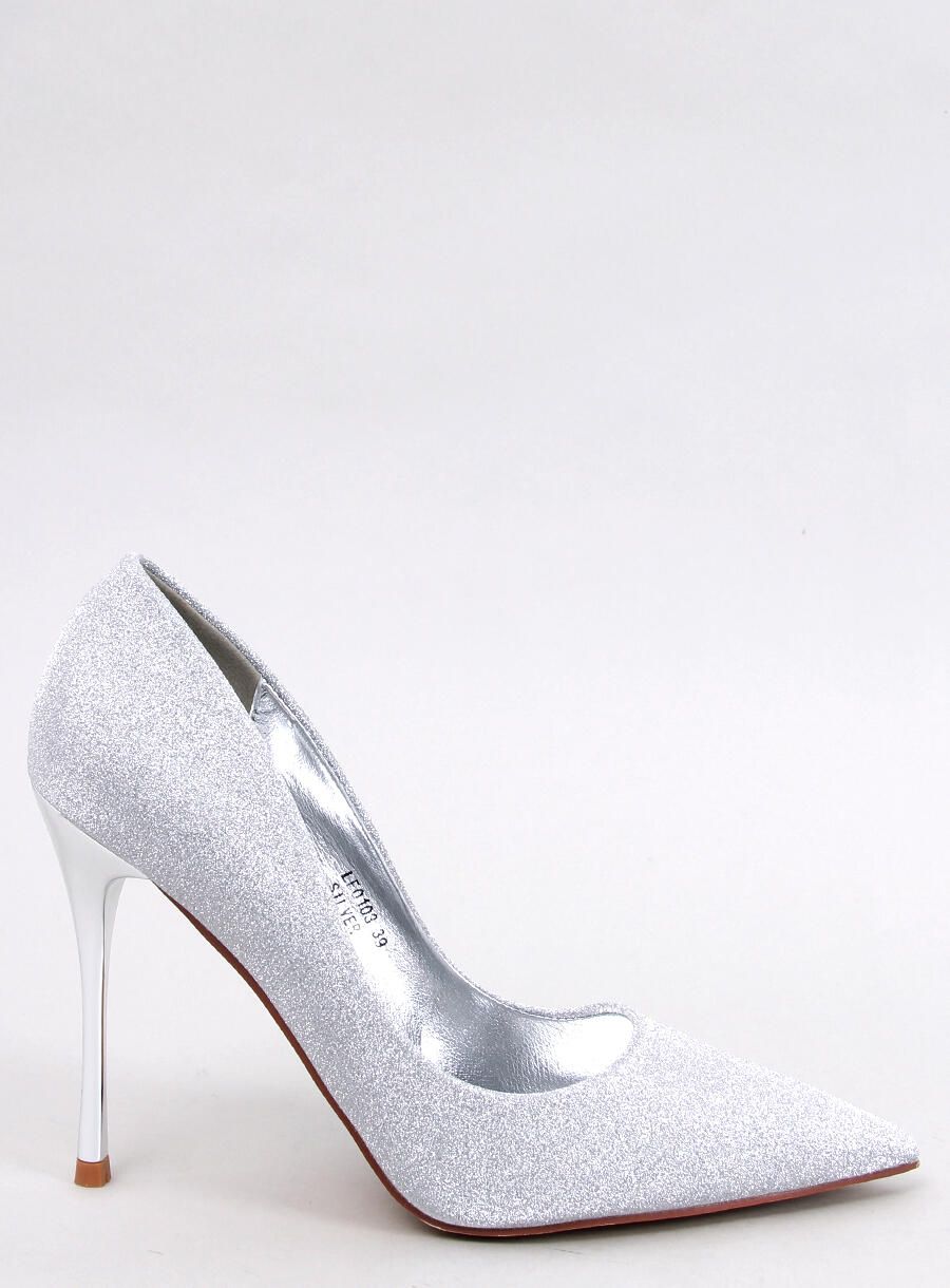 Funkelnde Pumps Silver