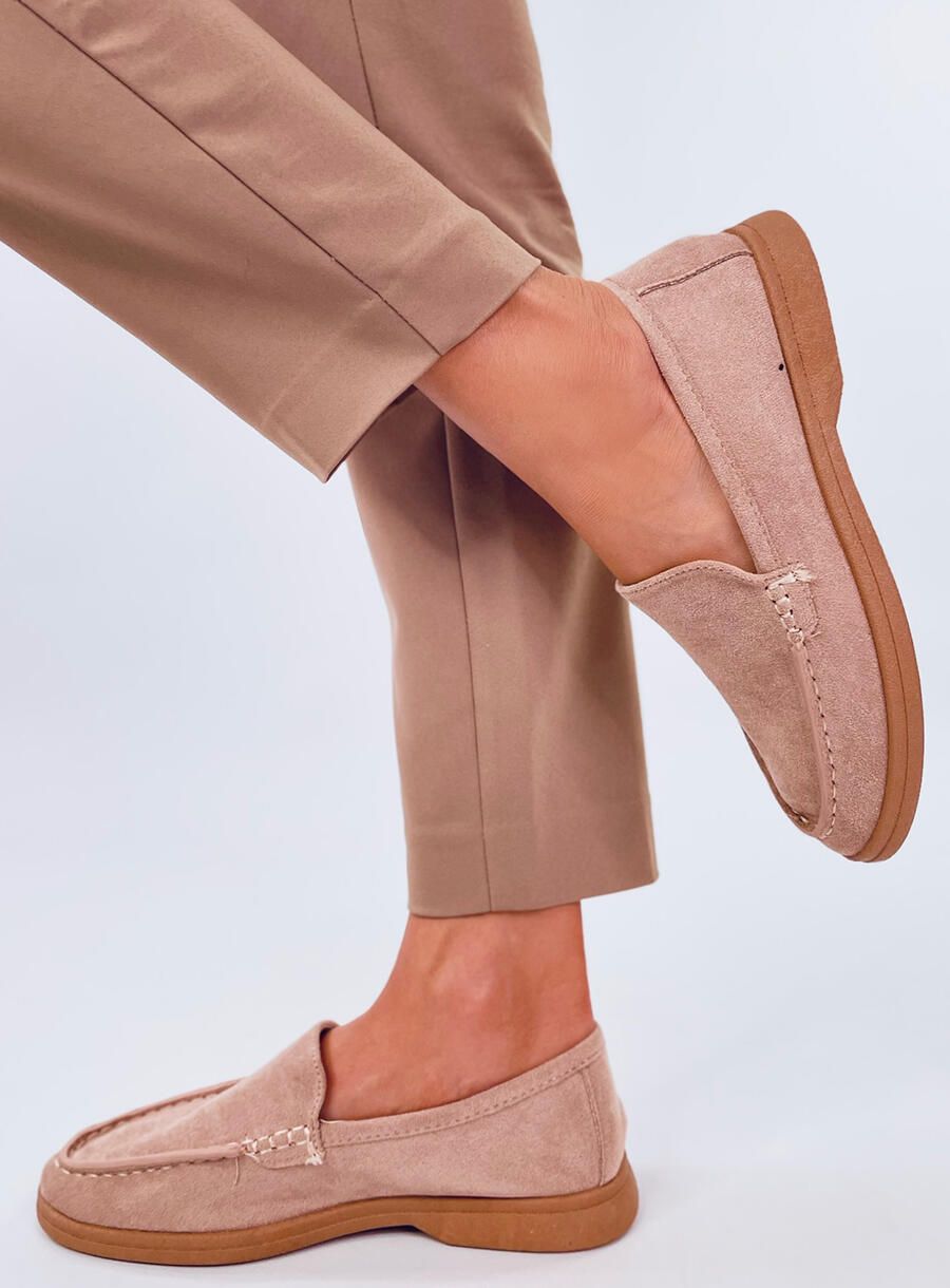 Extra weiche Damenmokassins Beige