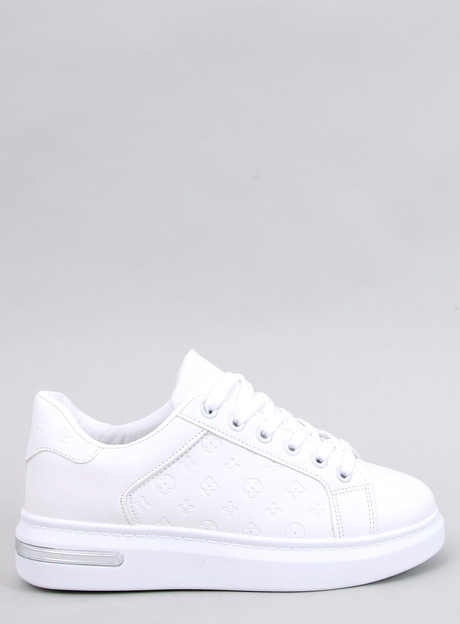 Weiße Sneaker mit Reliefmuster