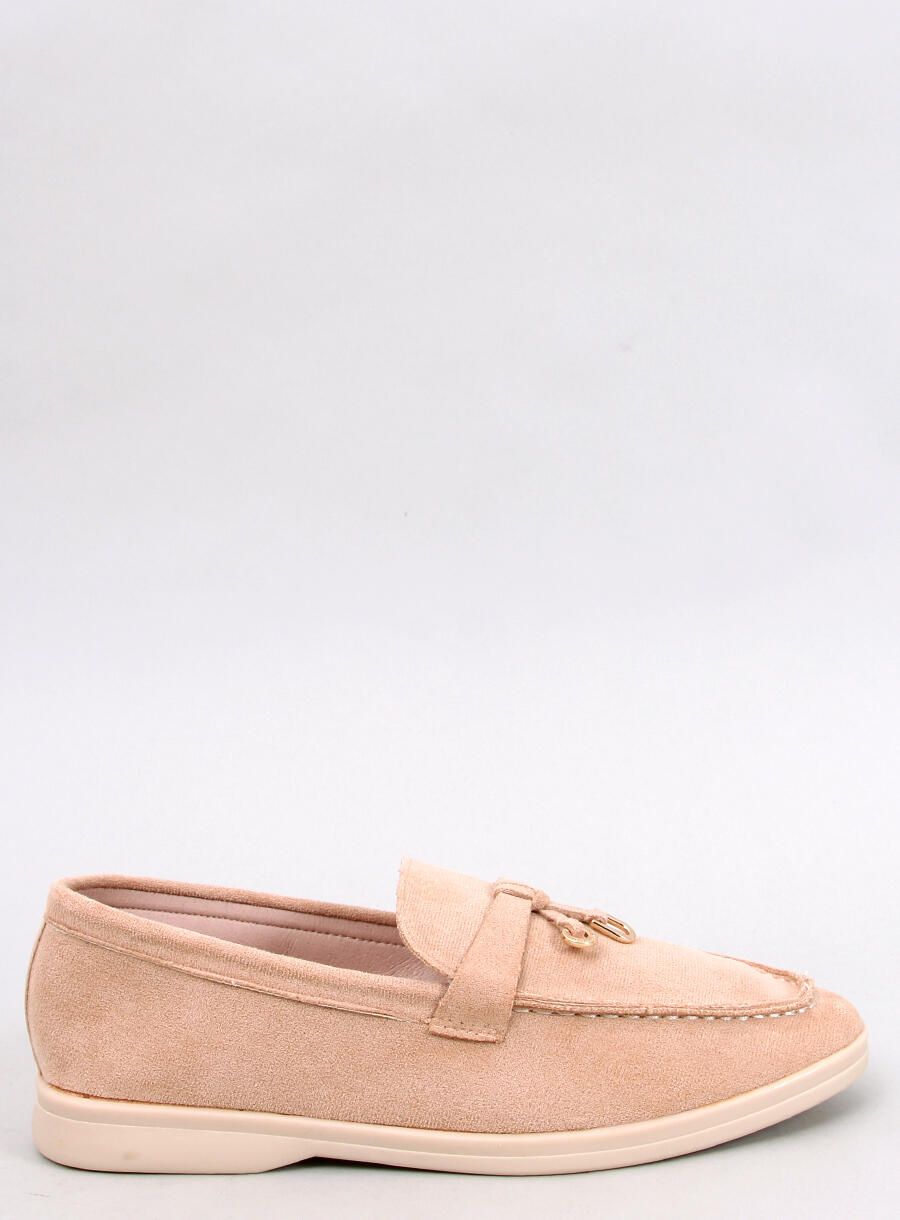 Weiche Wildledermokassins Beige