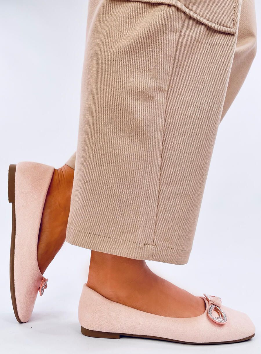 Ballerinas mit Schleife Rosa