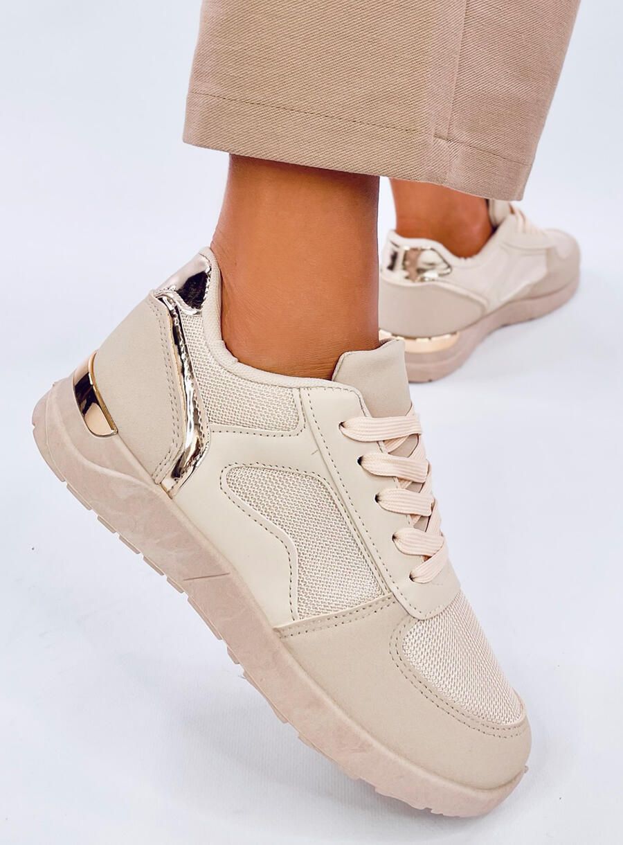 Leichte Damen-Sneaker Beige