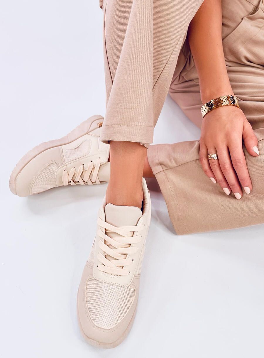 Leichte Damen-Sneaker Beige