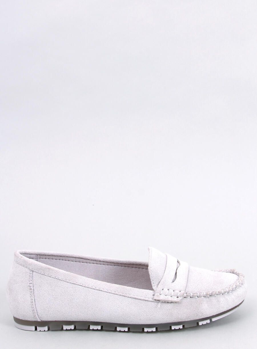 Wildleder, extra weiche Mokassins Grau