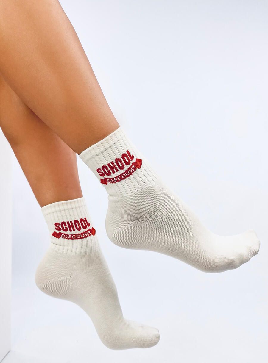 Baumwollsocken SCHOOL Beige