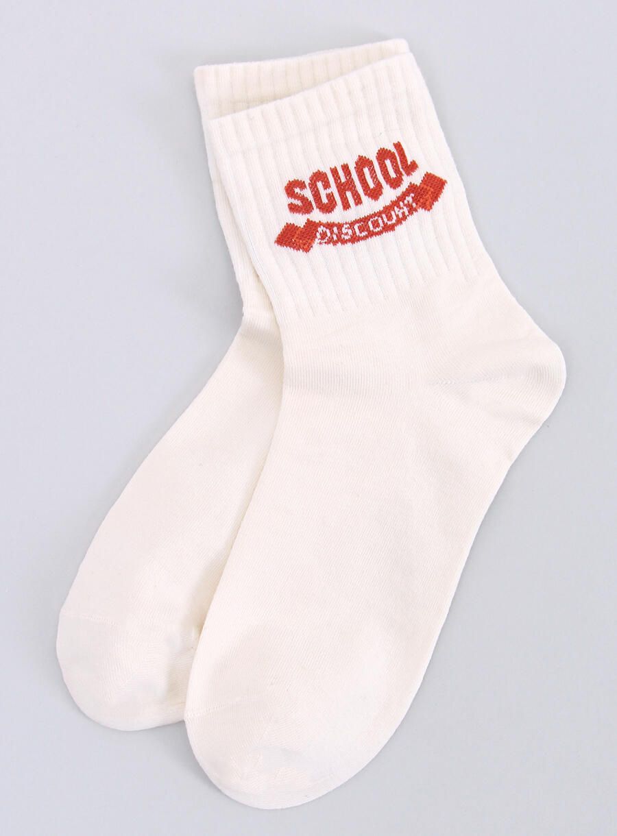 Baumwollsocken SCHOOL Beige
