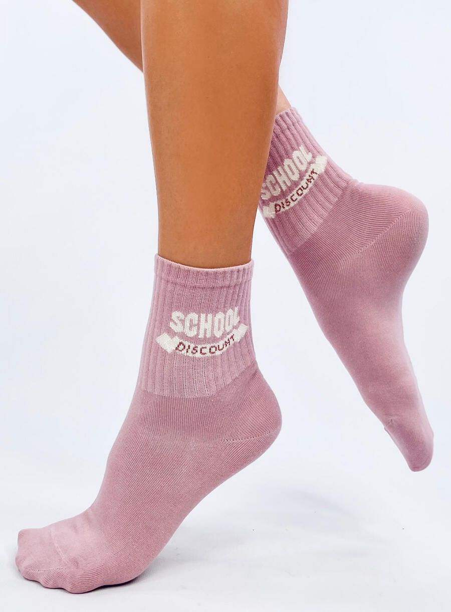 Baumwollsocken SCHOOL Rosa