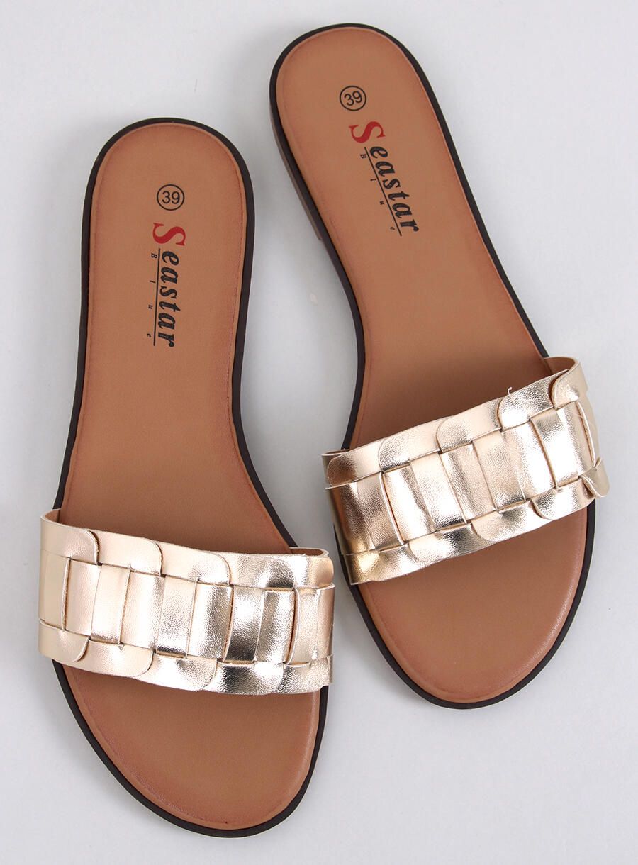 Damen  Pantoletten SOMMER Gold
