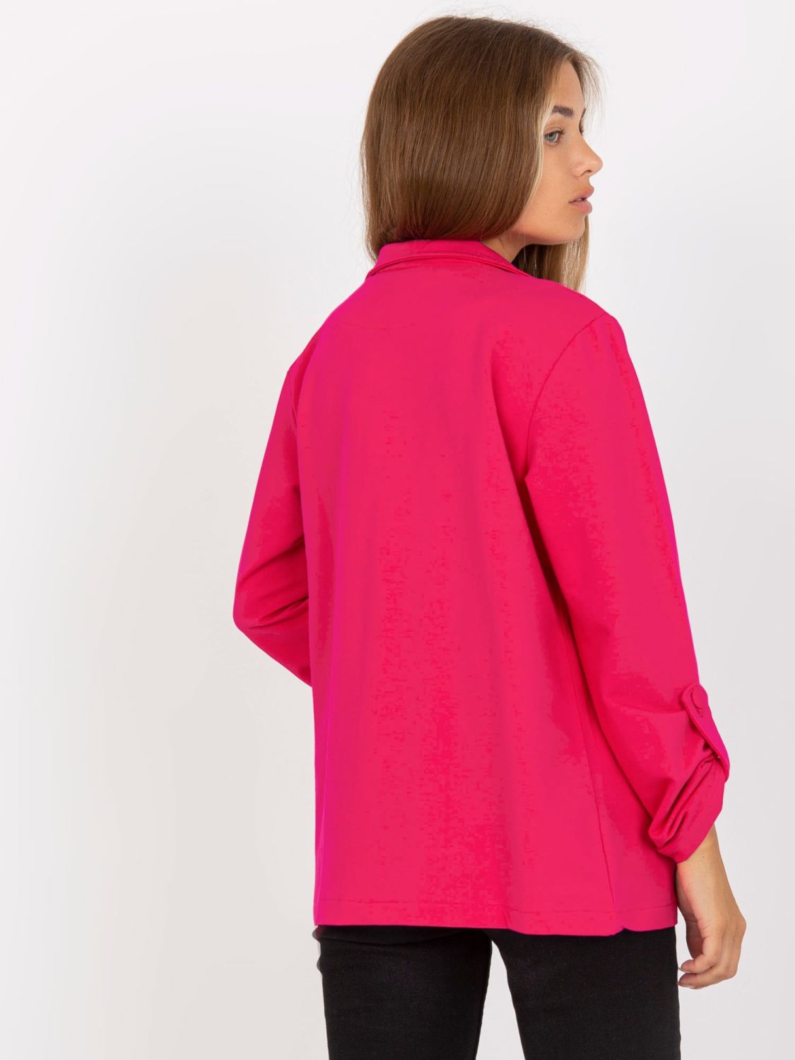 Fuchsia Sweatjacke mit Taschen RUE PARIS
