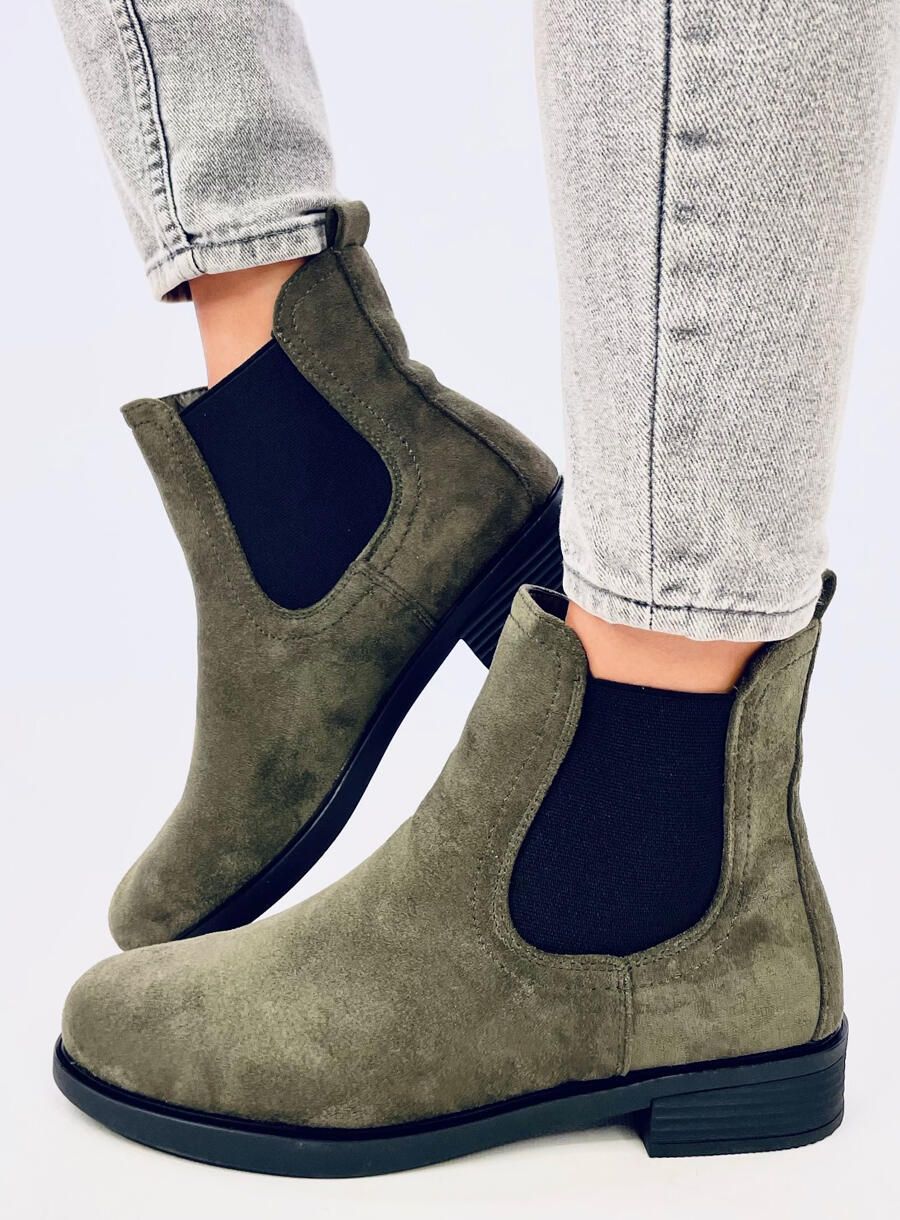 Chelsea-Stiefel Olivgrün