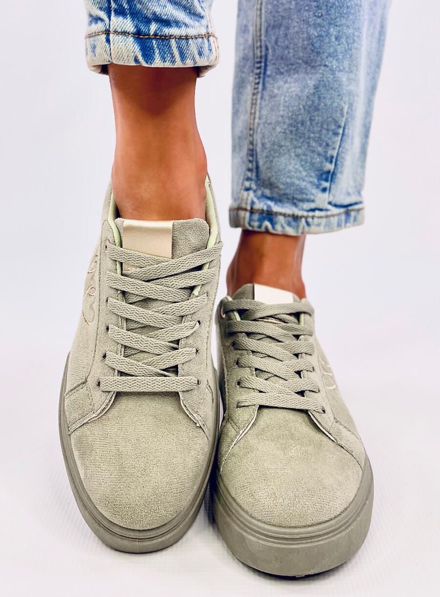 Pastell-Sneaker HEART Hellgrün