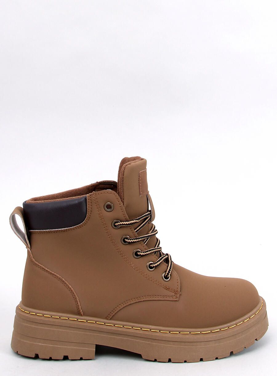 Schnürstiefelette für den Winter Braun