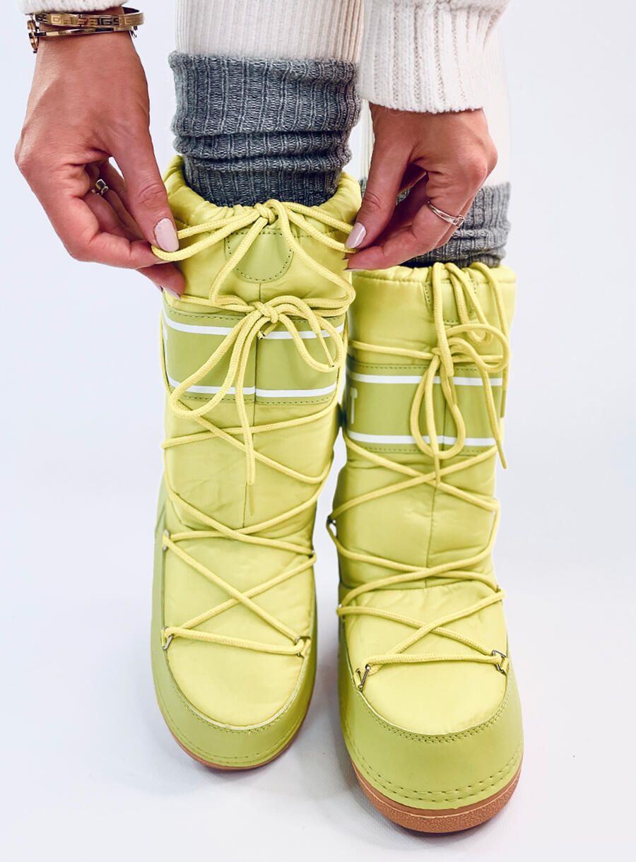 Winterstiefeletten SNOW BOOTS HIGH Neon Yellow
