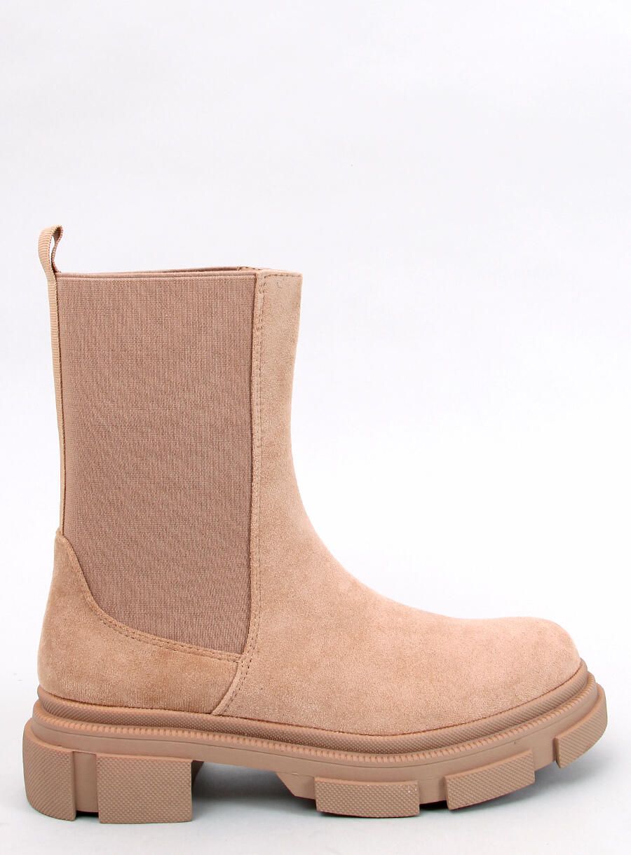 Chelsea Stiefel aus Wildleder Beige