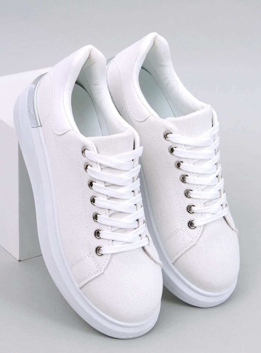 Plateau-Sneaker aus Canvas ECRU