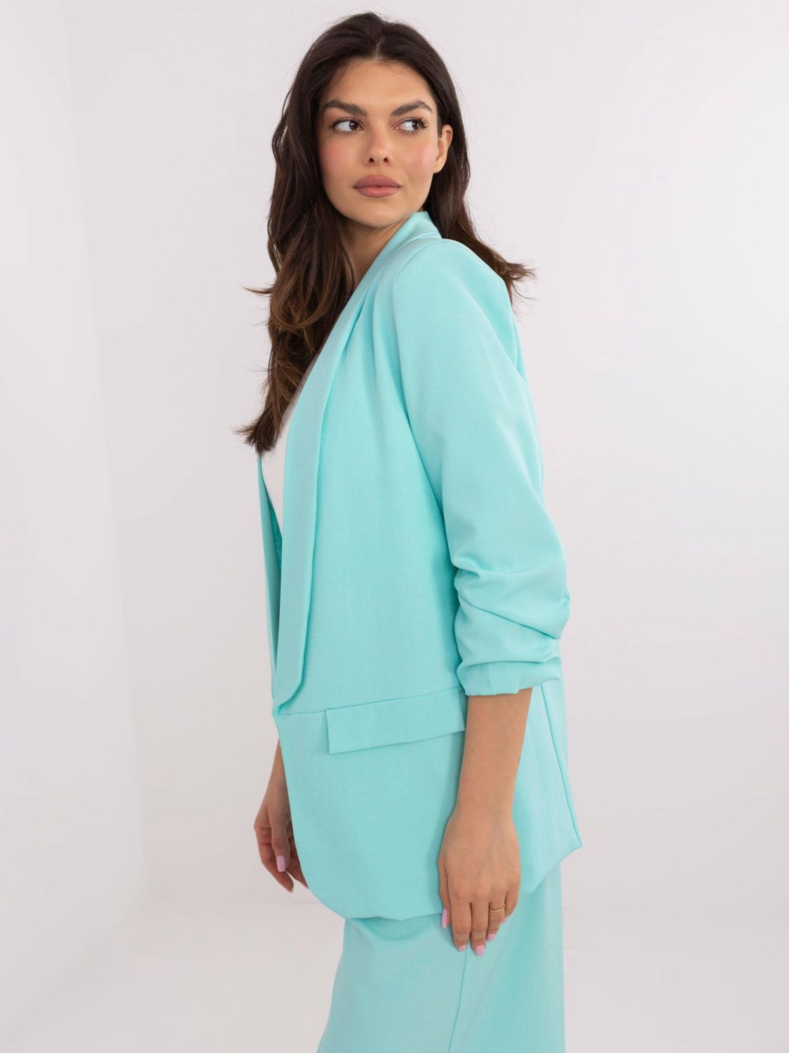 Elegante mintfarbene Jacke