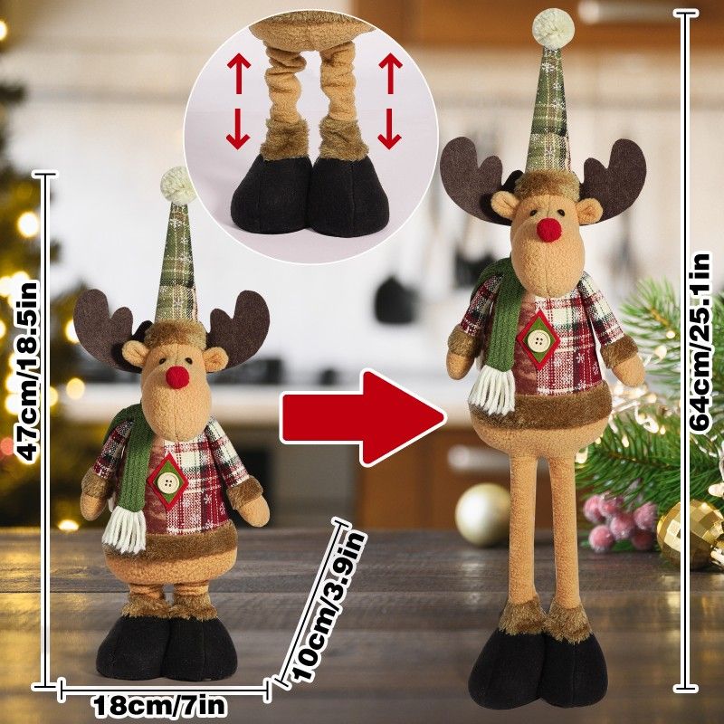 Weihnachtsplüschfigur RENTIER 62 cm