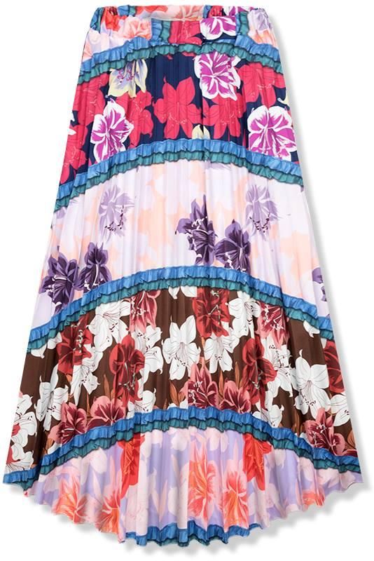 Maxirock mit Blumenprint I.