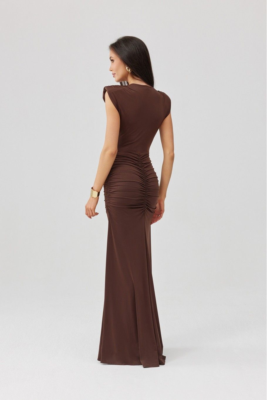 Noelia – Maxi-Kleid in Braun