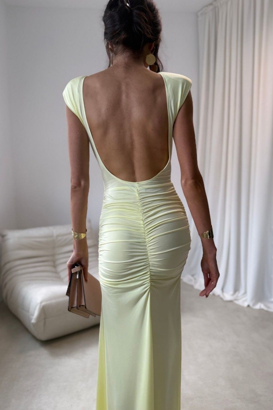 Aurelia Maxi-Kleid in Gelb