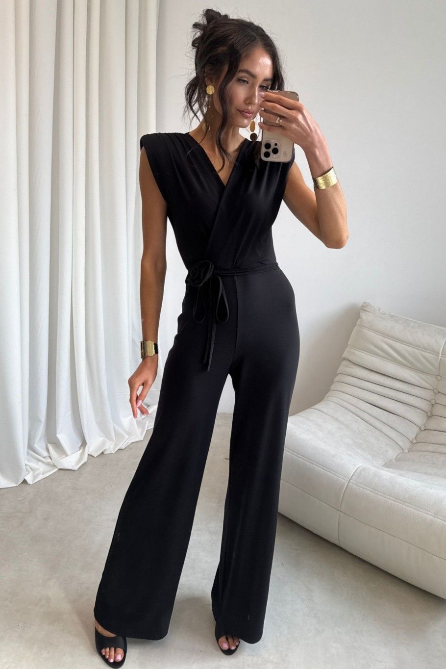 Schwarzer Jumpsuit Lunaria