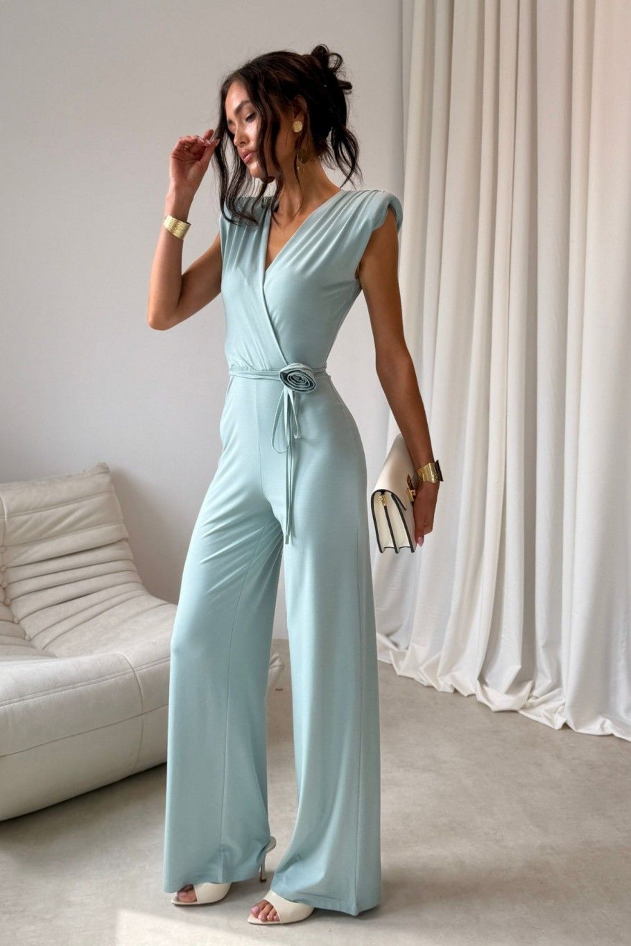 Lunaria Jumpsuit in Mintfarbe