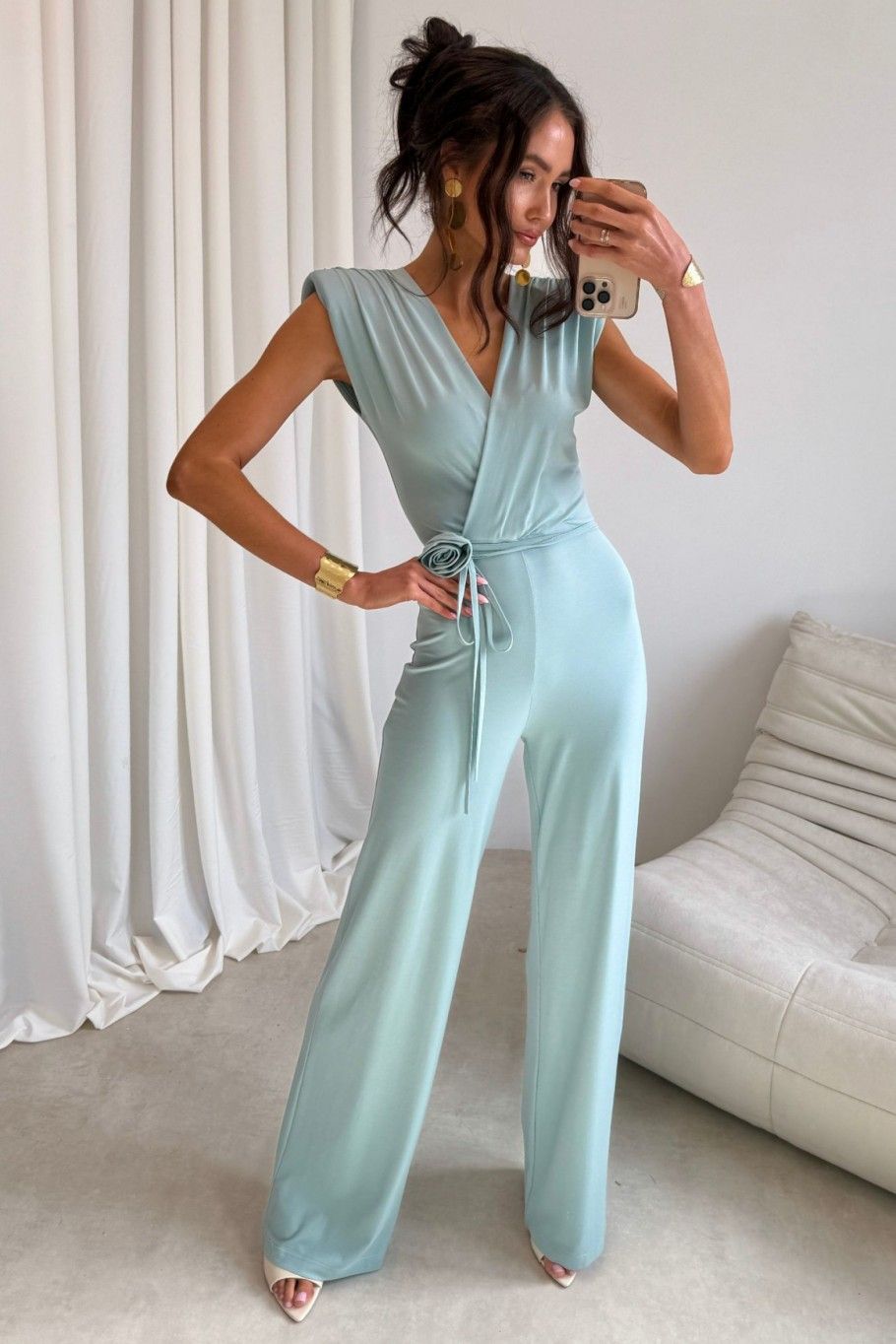Lunaria Jumpsuit in Mintfarbe