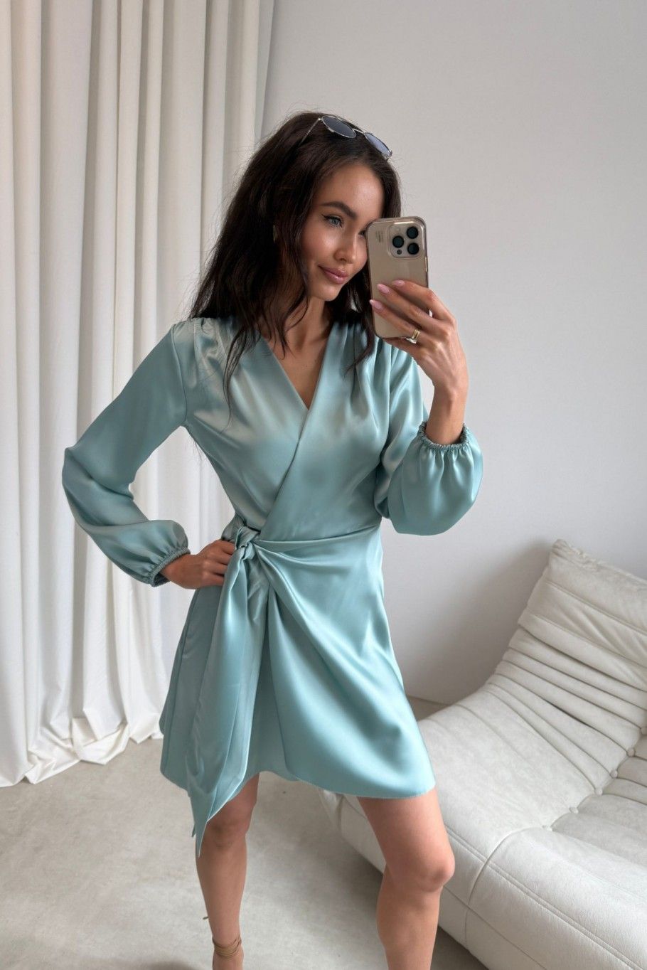 Catlin – Minikleid in Mintgrün