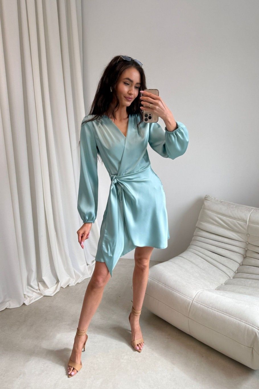 Catlin – Minikleid in Mintgrün