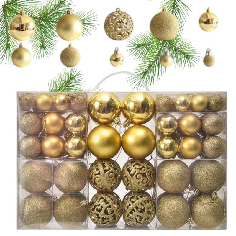 Weihnachtsdekorationen - 100 Stück Gold