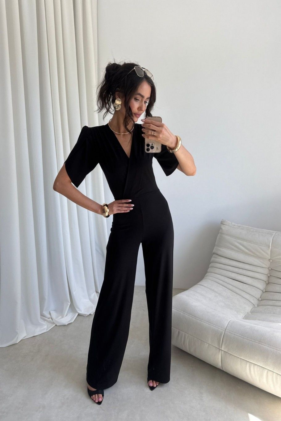 Schwarzer Jumpsuit Amaris