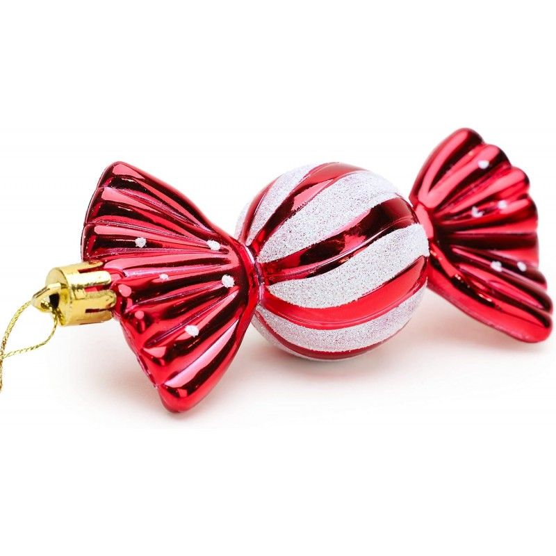 Weihnachtsdekorationen - Bonbons 6 Stk