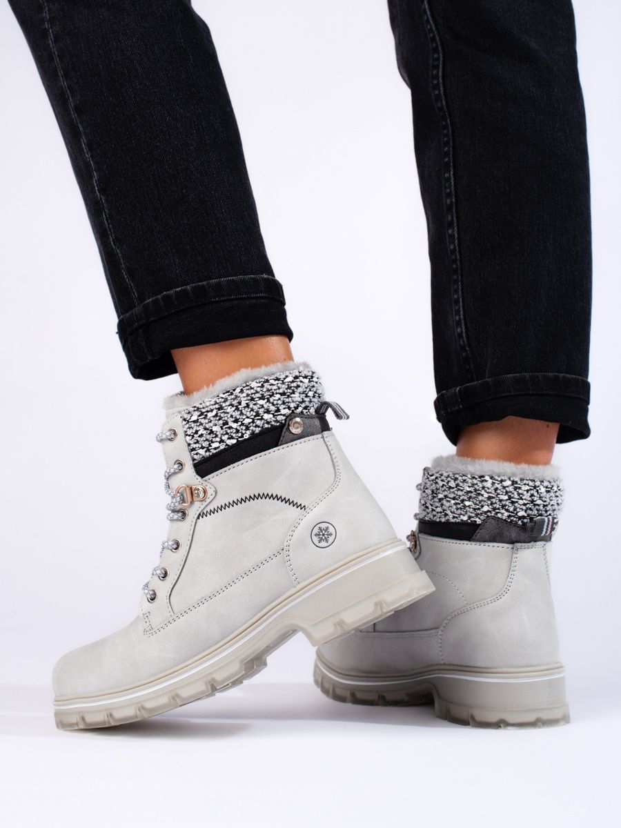 Damen Sneakers Grau mit Futter VICTORIA