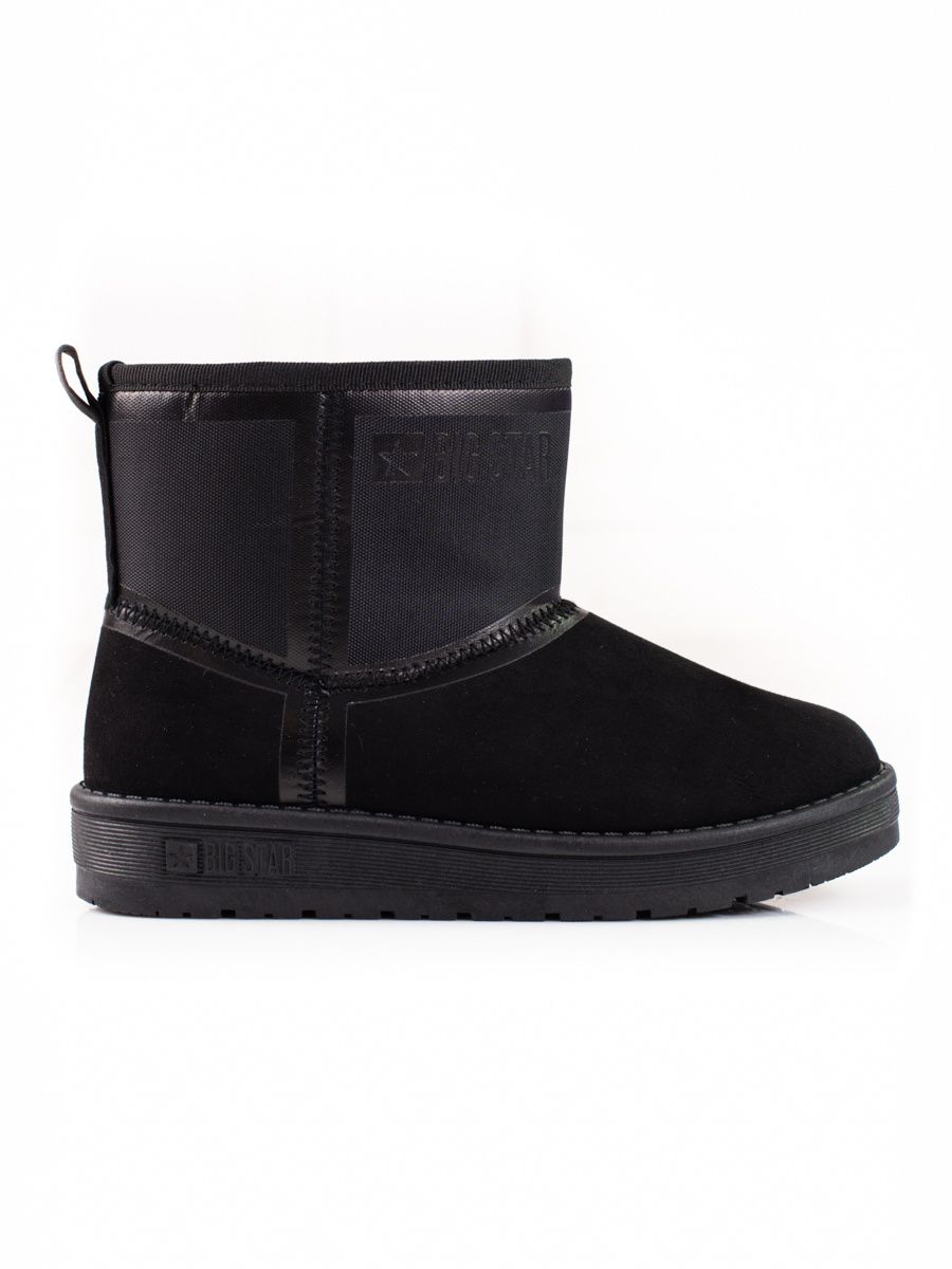Schwarze Wildleder Damen Schneestiefel BIG STAR