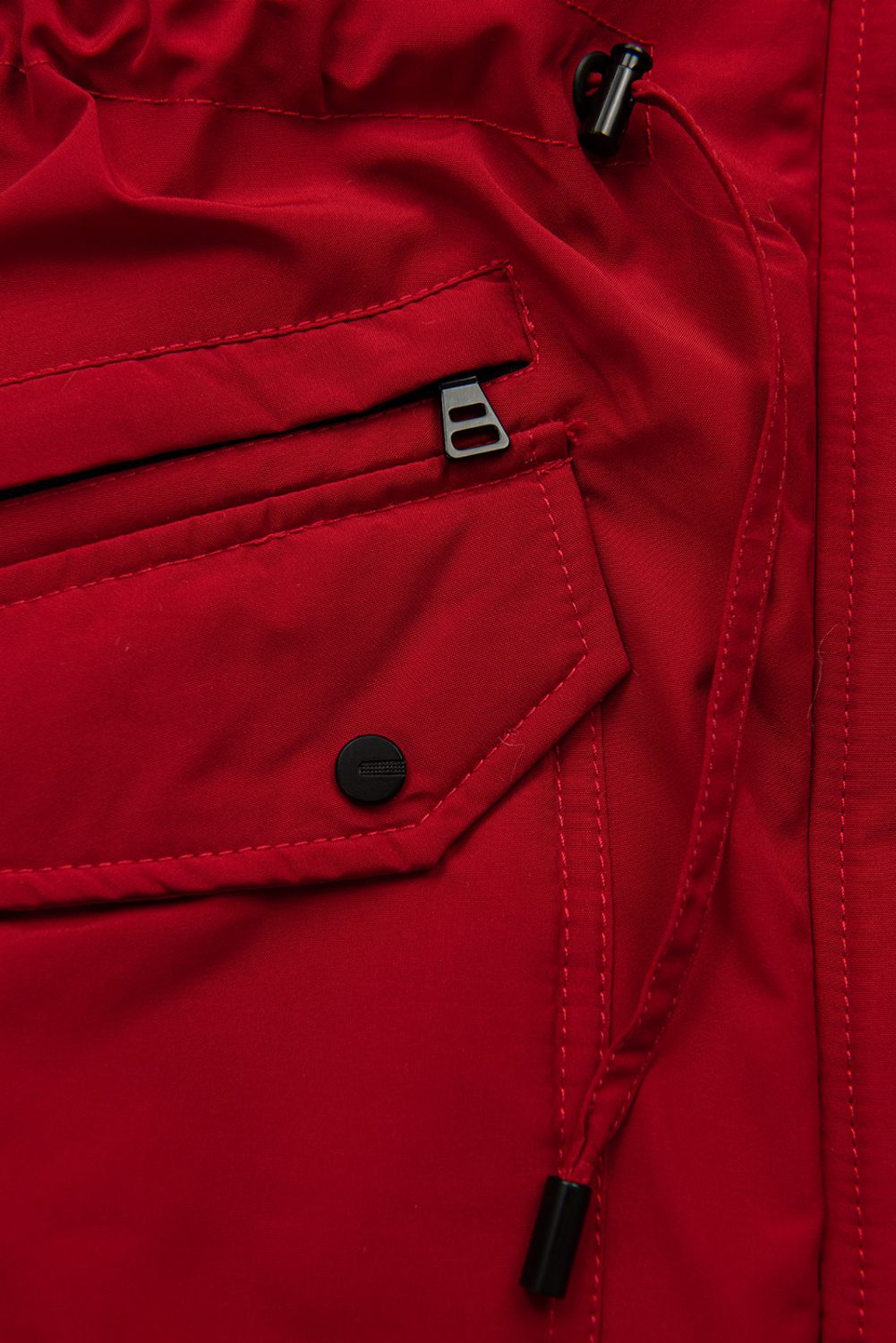 Parka mit warmem Futter Rot/Ecru