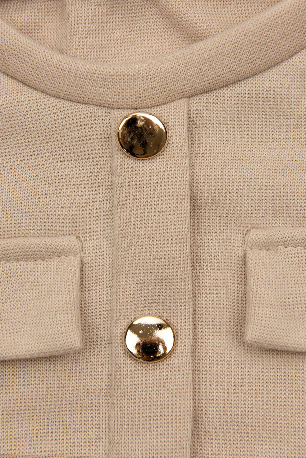 Mädchenkleid mit Gürtel Beige