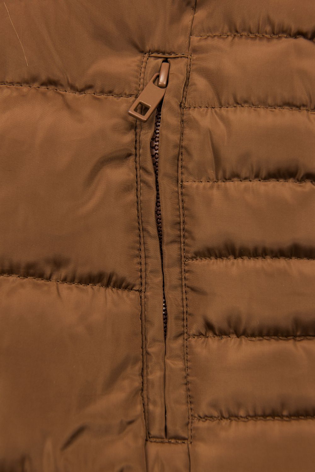 Steppjacke für Winter cognac braun