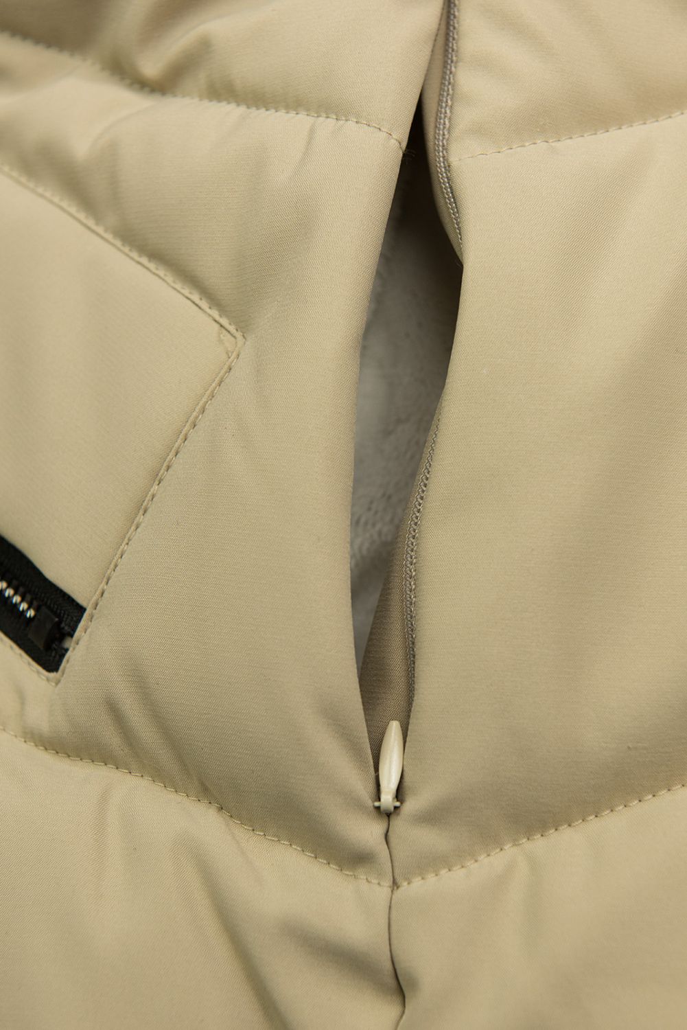 Mädchen Extra Warme Winterjacke Beige