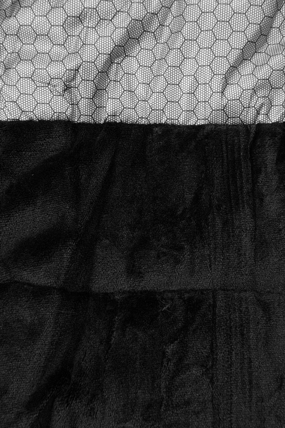 Jungen Winterjacke mit Kunstfell Schwarz