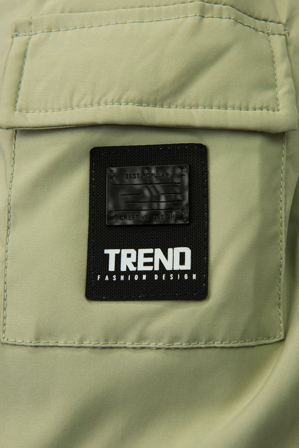 Jungen Winterjacke mit Kunstfell Pistaziengrün