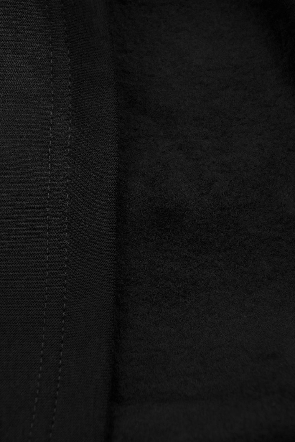 Verlängerte Sweatshirt/Sweatkleid mit Kapuze schwarz