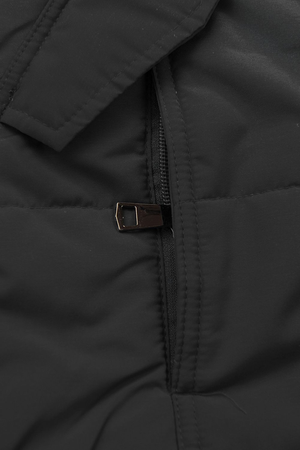 Winterjacke mit Teddy-Futter schwarz/grau