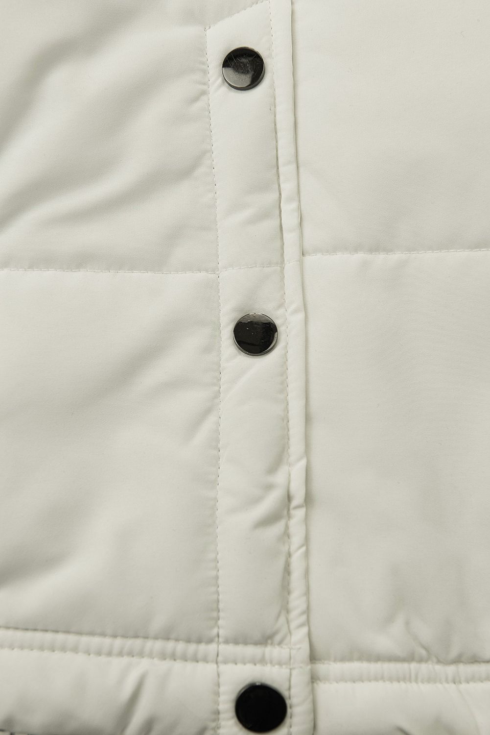 Winterjacke mit Teddy-Futter cremeweiß/grau