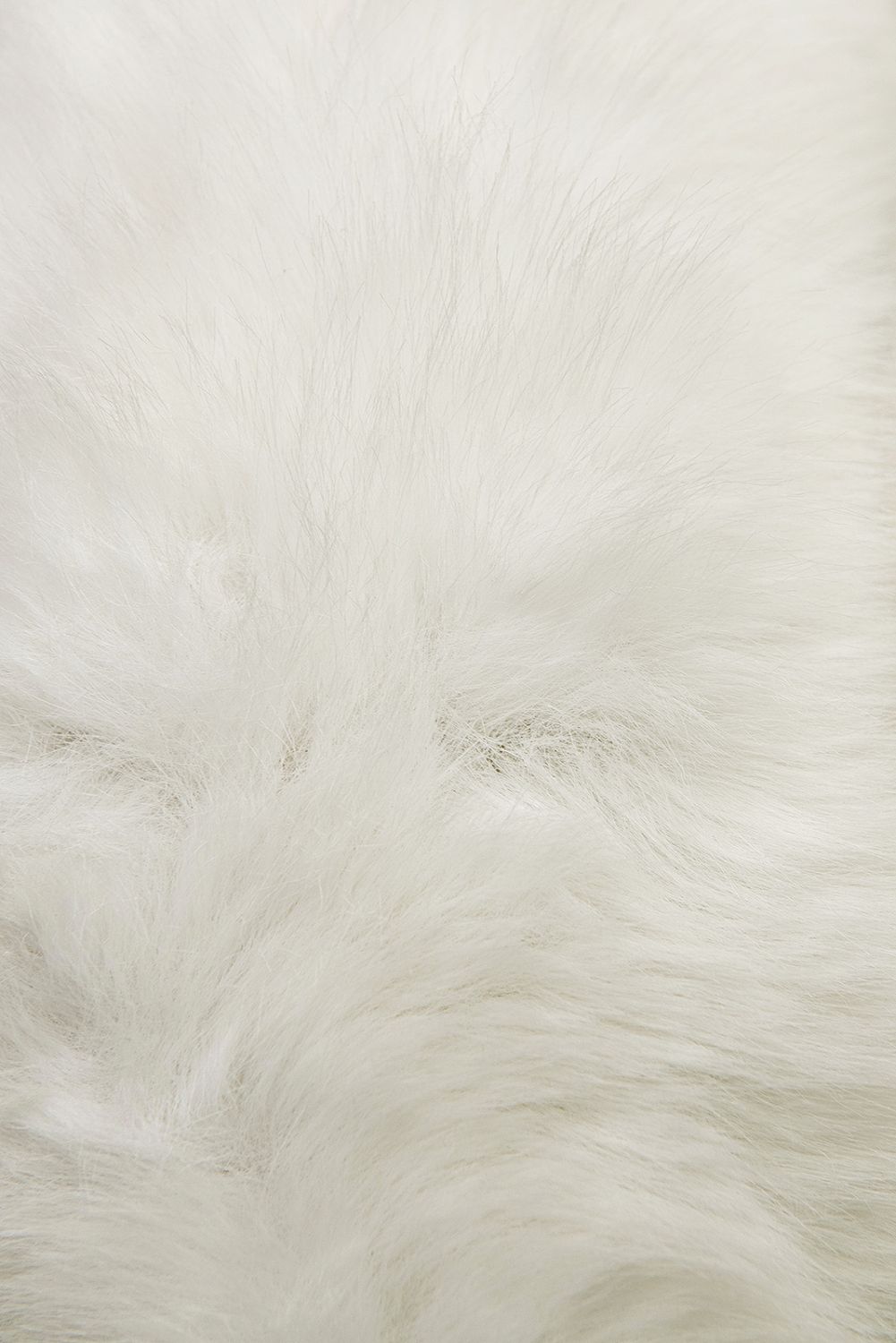 Winterjacke mit Gürtel und Kunstfell Weiß