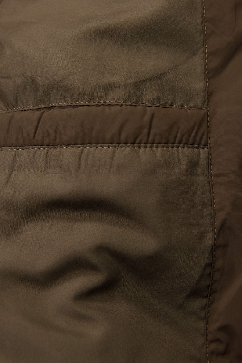 Winterjacke mit Gürtel und Kunstfell Braun