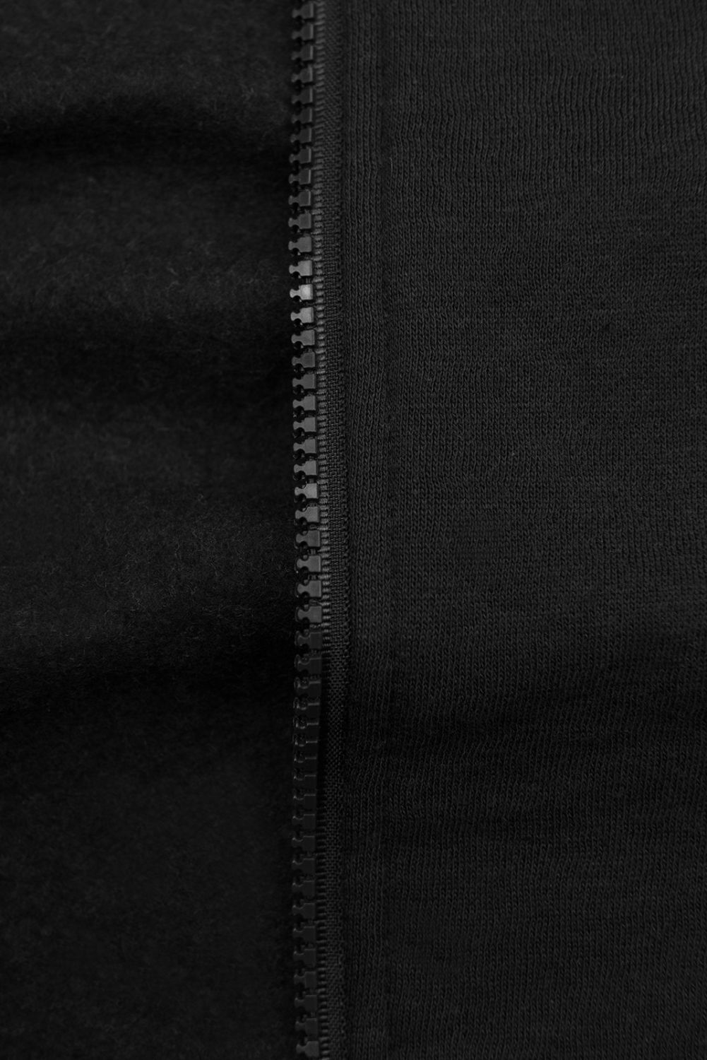 Sweatjacke - geblümtes Kapuzenfutter schwarz