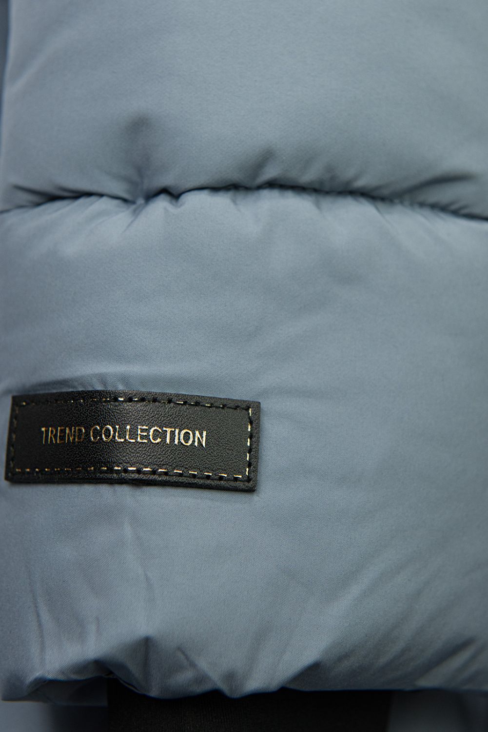 Damen Winterjacke mit Kapuze, Stahlblau