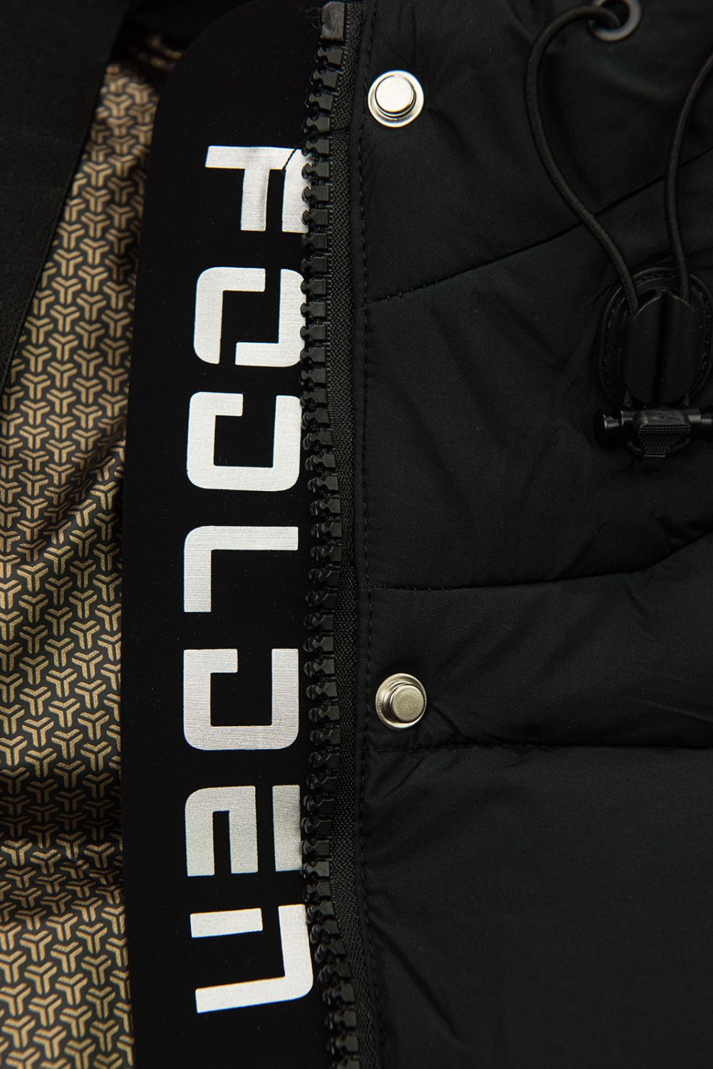 Damen Winterjacke mit Kapuze, Schwarz