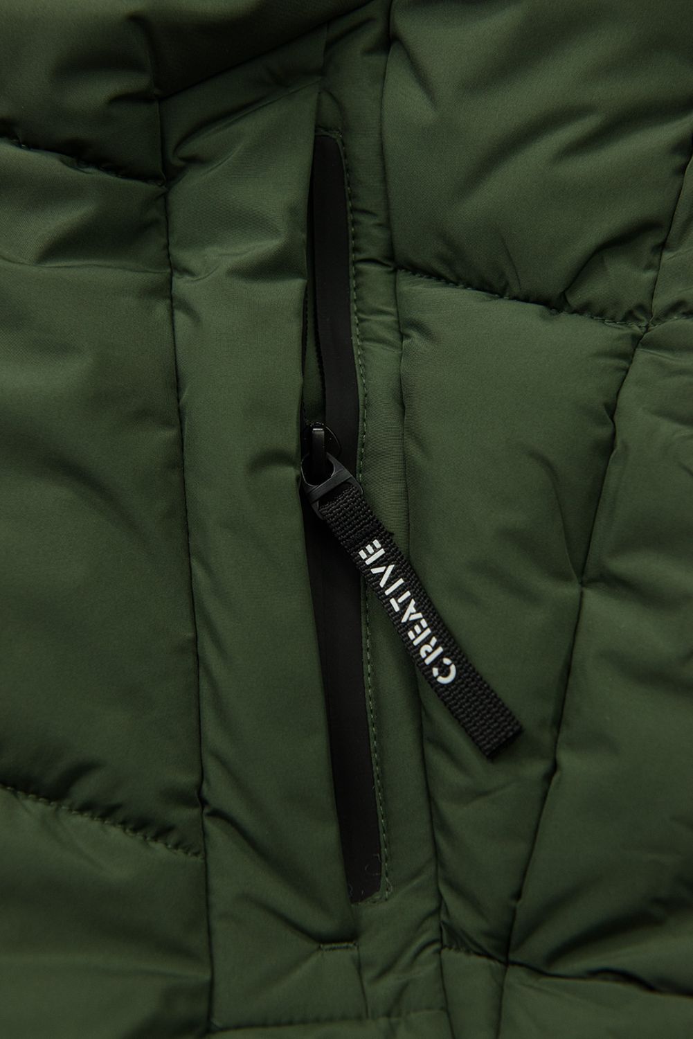 Jungen Winterjacke mit Kapuze, grün